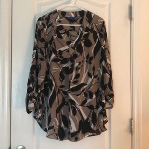 Leaf Patterned Blouse